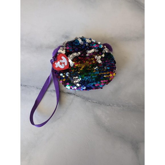 TY Beanie Boo Cat Flippy Sequin Coin Purse - Picture 3 of 6
